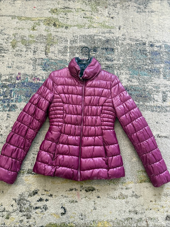INC International Concepts Jackets & Blazers - INC International Concepts Purple Puffy Coat Size Small